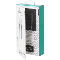 eSTUFF USB-C - A Cable 1m Grey – Durable, High-Speed Connectivity | ES605151